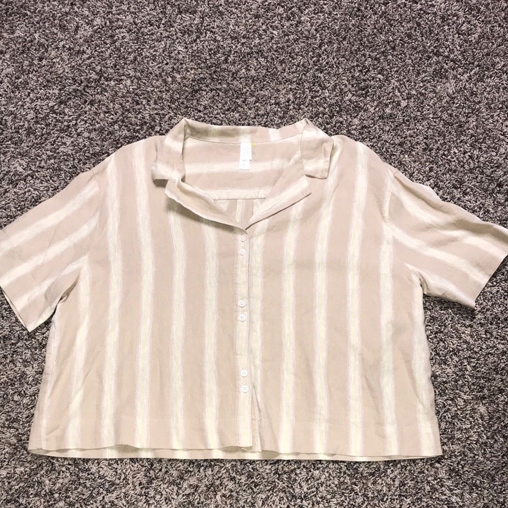 Stars Above Cream Striped Blouse